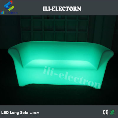 plastic color changing led furniture glowing long couch