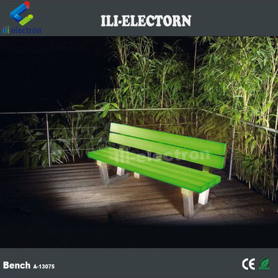 16 colors plastic illuminated led furniture outdoor garden bench