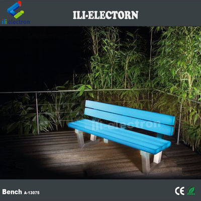 16 colors plastic illuminated led furniture outdoor garden bench