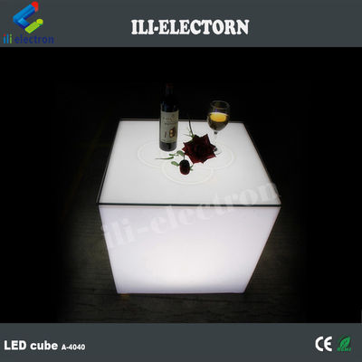 LED rechargeable Plastic furniture outdoor furniture LED cube lighting