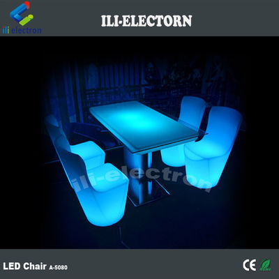 LED furniture Multi-color changing led dinner chair