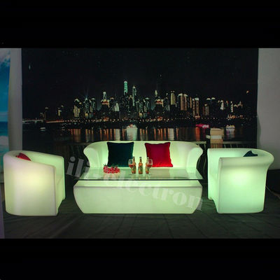 plastic led sofa couch lounge couch for rental