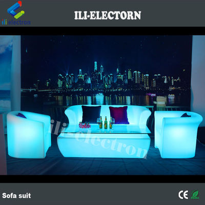plastic led sofa couch lounge couch for rental
