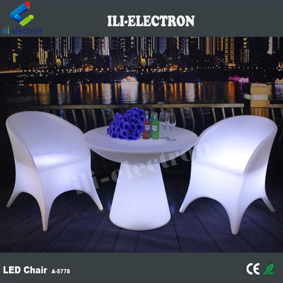 Modern Glow LED Light Up Chairs 16 Colors Changing For Nightclub Bar