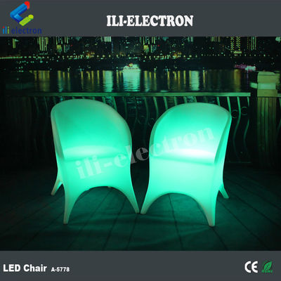 Modern Glow LED Light Up Chairs 16 Colors Changing For Nightclub Bar