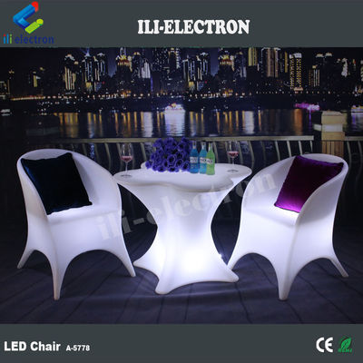 Modern Glow LED Light Up Chairs 16 Colors Changing For Nightclub Bar