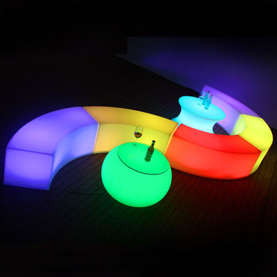 remote control clear plastic LED magic lights stool seat