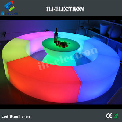 remote control clear plastic LED magic lights stool seat