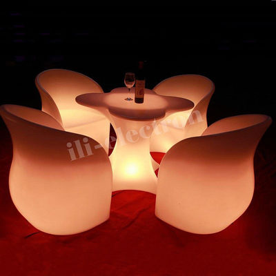 outdoor PE plastic light up plastic chairs