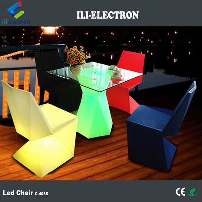 Color customized plastic led lighting chairs