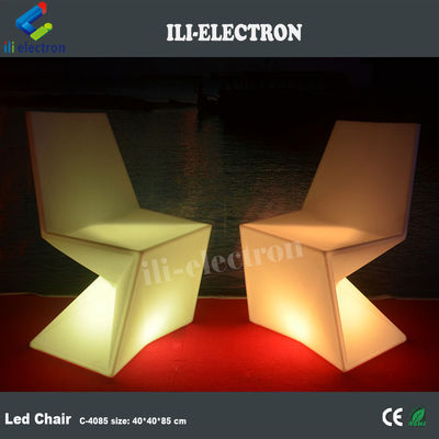 Color customized plastic led lighting chairs