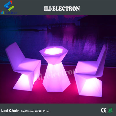Color customized plastic led lighting chairs