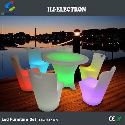 Customized LED Glow Furniture 16 Colors Changing For Commercial