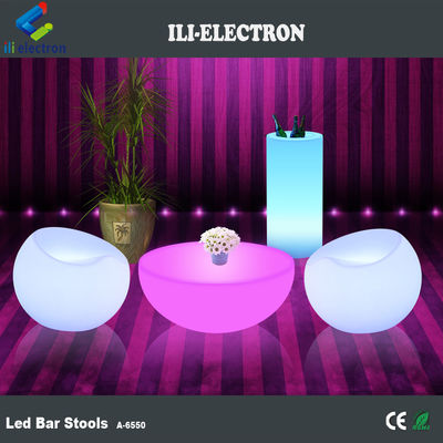 Commercial used plastic led bar stools