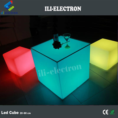 eco-friendly plastic led outdoor light cube