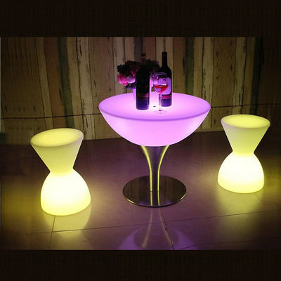 Remote control plastic led bar stools