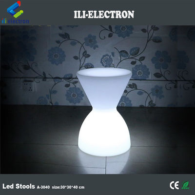 Remote control plastic led bar stools
