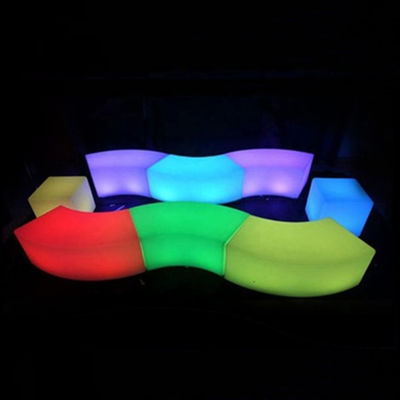 Intelligent outdoor LED furniture led curved stool