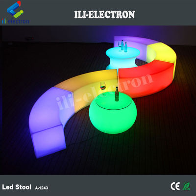 Intelligent outdoor LED furniture led curved stool