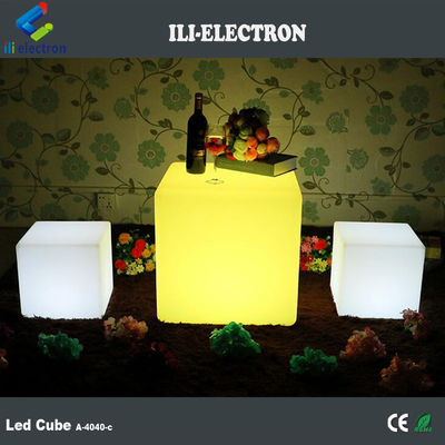 Remote Control LED Cube Night Light Illuminated Rgb Color Changing Battery Rechargeable