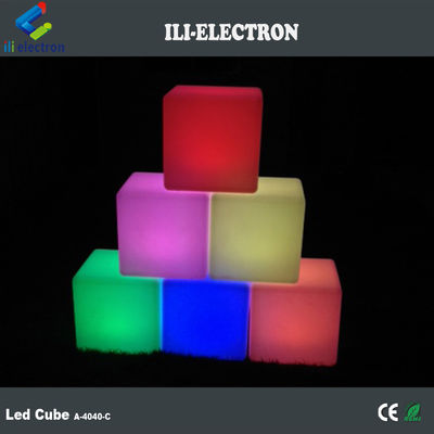 Remote Control LED Cube Night Light Illuminated Rgb Color Changing Battery Rechargeable