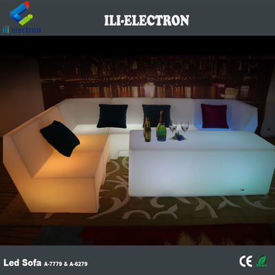 PE plastic LED modern sofa furniture