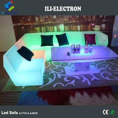 PE plastic LED modern sofa furniture