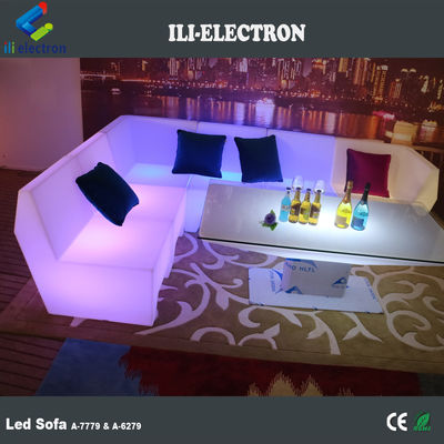 PE plastic LED modern sofa furniture