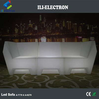 PE plastic LED modern sofa furniture