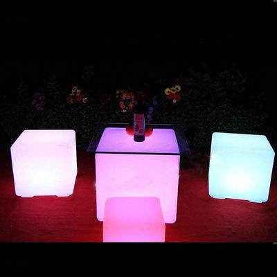 color changing plastic illuminated cube lights