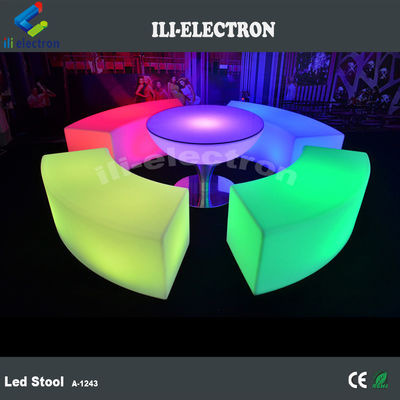 waterproof Color Changing Cube Chair with Rechargeable Lithium Battery