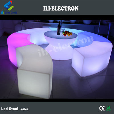 waterproof Color Changing Cube Chair with Rechargeable Lithium Battery