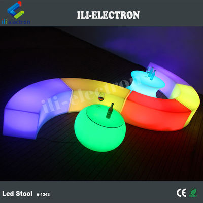 waterproof Color Changing Cube Chair with Rechargeable Lithium Battery