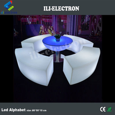 waterproof Color Changing Cube Chair with Rechargeable Lithium Battery