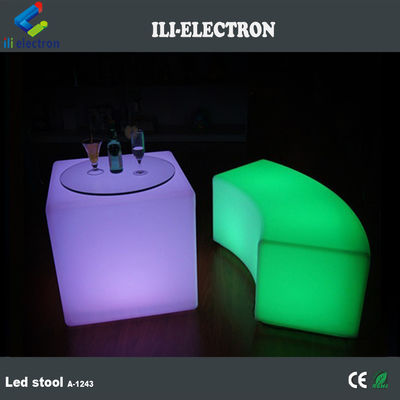 waterproof Color Changing Cube Chair with Rechargeable Lithium Battery