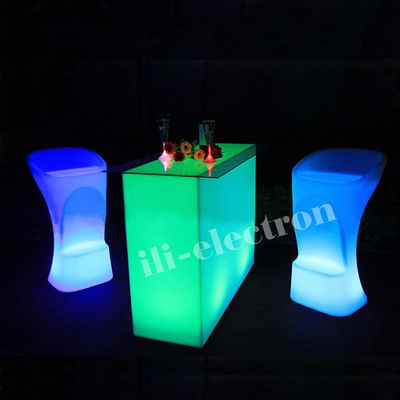 New Design Rectangle Illuminated party led light led cocktail table