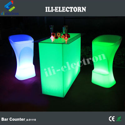 New Design Rectangle Illuminated party led light led cocktail table