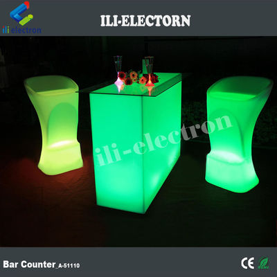 New Design Rectangle Illuminated party led light led cocktail table