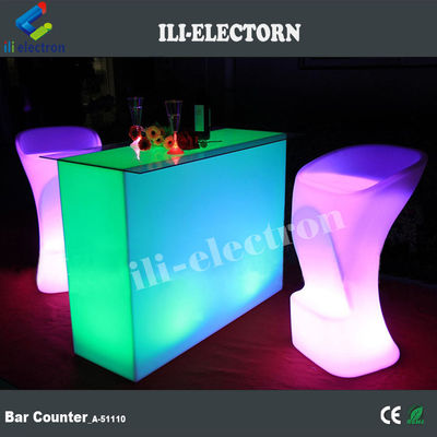 New Design Rectangle Illuminated party led light led cocktail table