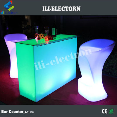 New Design Rectangle Illuminated party led light led cocktail table