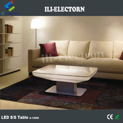 RGB remote control lighting plastic led square lounge table