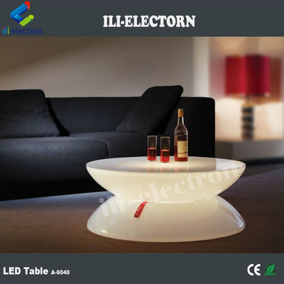 RGB remote control lighting plastic led round lounge table