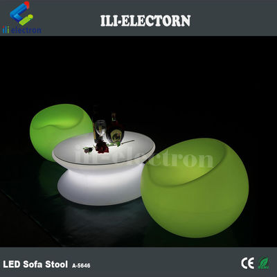 RGB remote control lighting plastic led round lounge table