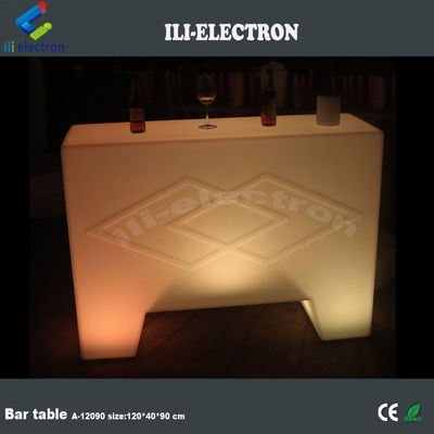 stylish lighting small portable bar table for outdoor using