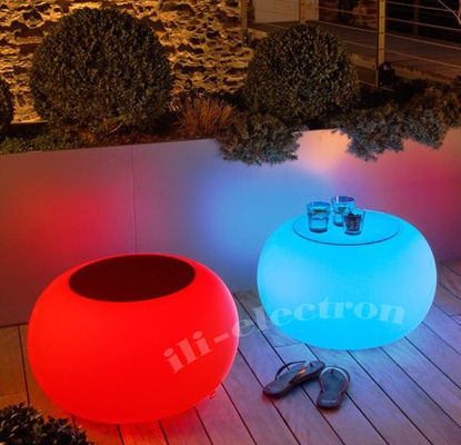 led accent light table Round bar Glowing LED Bar Table