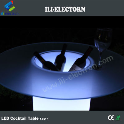 Outdoor High Top Patio Lighting LED Ice Bucket Cruiser Table