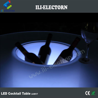 Outdoor High Top Patio Lighting LED Ice Bucket Cruiser Table