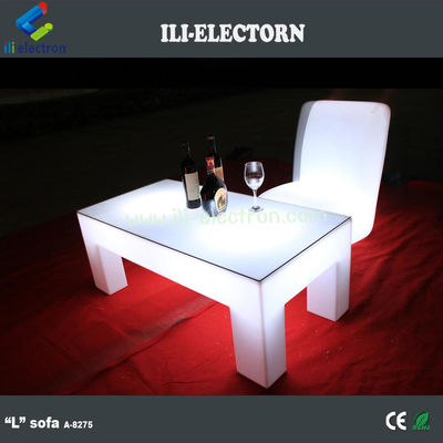 RGB remote control square led glowing table for nightclub /party patio/ KTV/ lobby