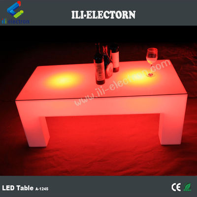 RGB remote control square led glowing table for nightclub /party patio/ KTV/ lobby