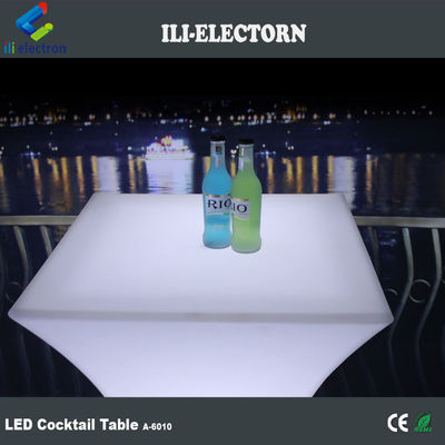 Hot Sales Modern Party Events and Bar Used Remote Color Changing Decorative LED Square Cocktail Table